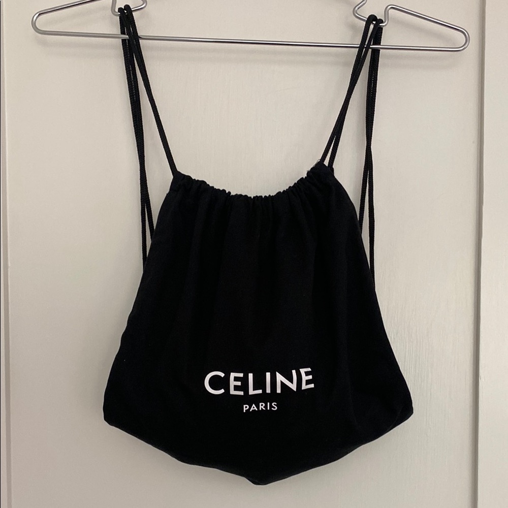 Celine Black Drawstring Backpack - image 1